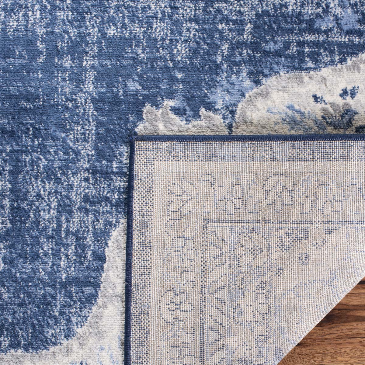 Safavieh Brentwood 867 Rug, Blue, BNT867 - Navy / Ivory