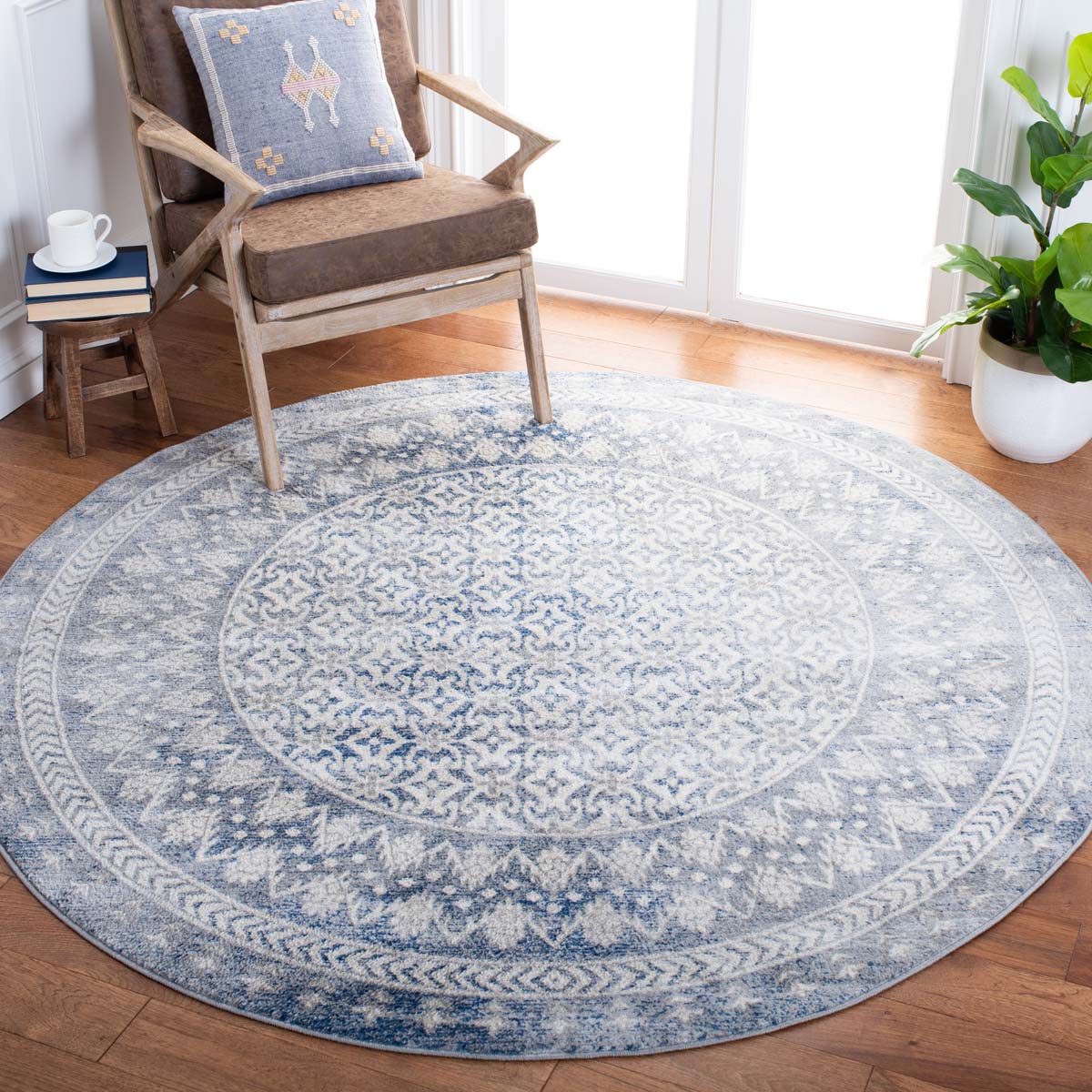 Safavieh Brentwood 899 Rug, White, BNT899 - Ivory / Light Grey