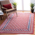 Safavieh Brentwood 899 Rug, White, BNT899 - Red / Ivory