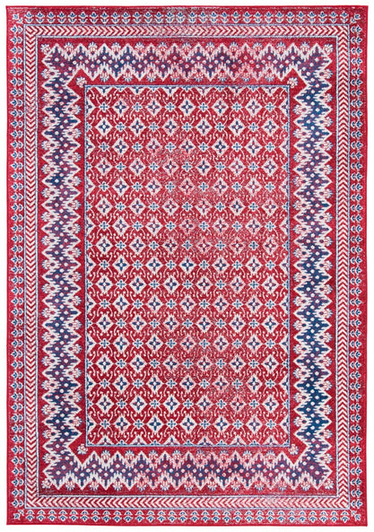 Safavieh Brentwood 899 Rug, White, BNT899 - Red / Ivory