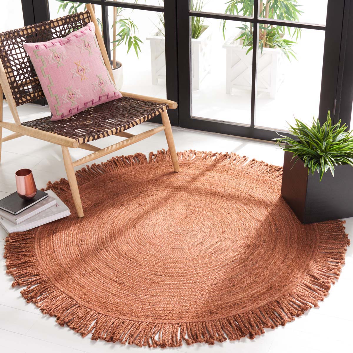 Safavieh Braided 259 Rug, BRD259 - Rust
