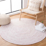 Safavieh Braided 270 Rug, BRD270 - Ivory / Pink