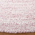 Safavieh Braided 271 Rug, BRD271 - Ivory / Pink