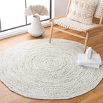 Safavieh Braided 271 Rug, BRD271 - Ivory / Green