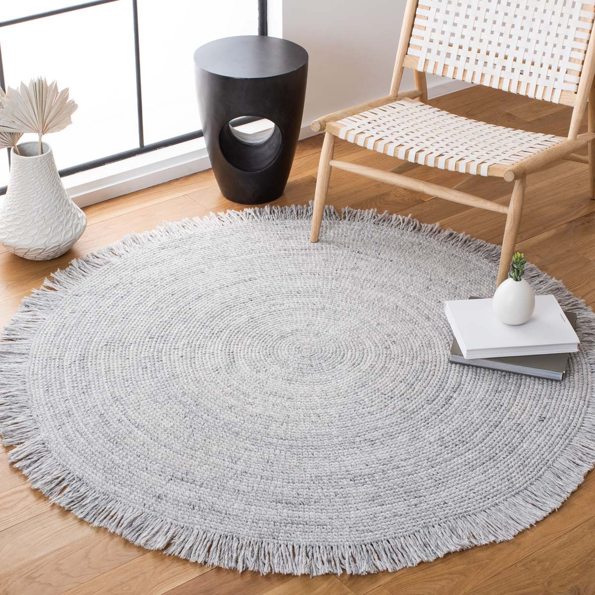 Safavieh Braided 275 Rug, BRD275 - Grey / Ivory