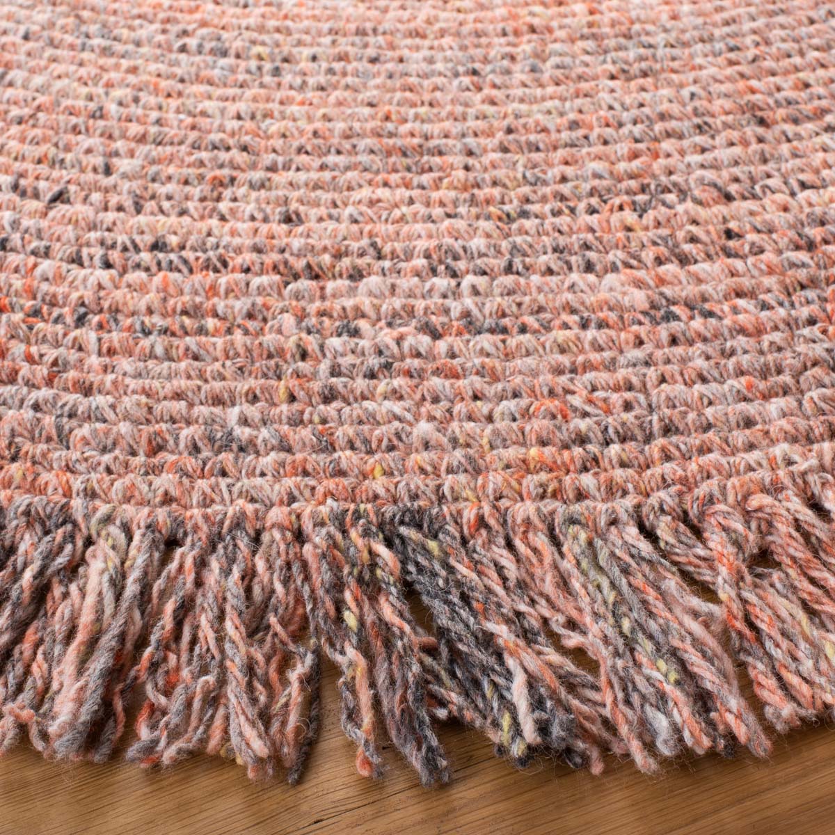 Safavieh Braided 275 Rug, BRD275 - Orange / Grey