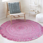 Safavieh Braided 275 Rug, BRD275 - Pink / Ivory