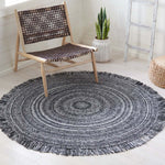 Safavieh Braided 275 Rug, BRD275 - Black / Ivory