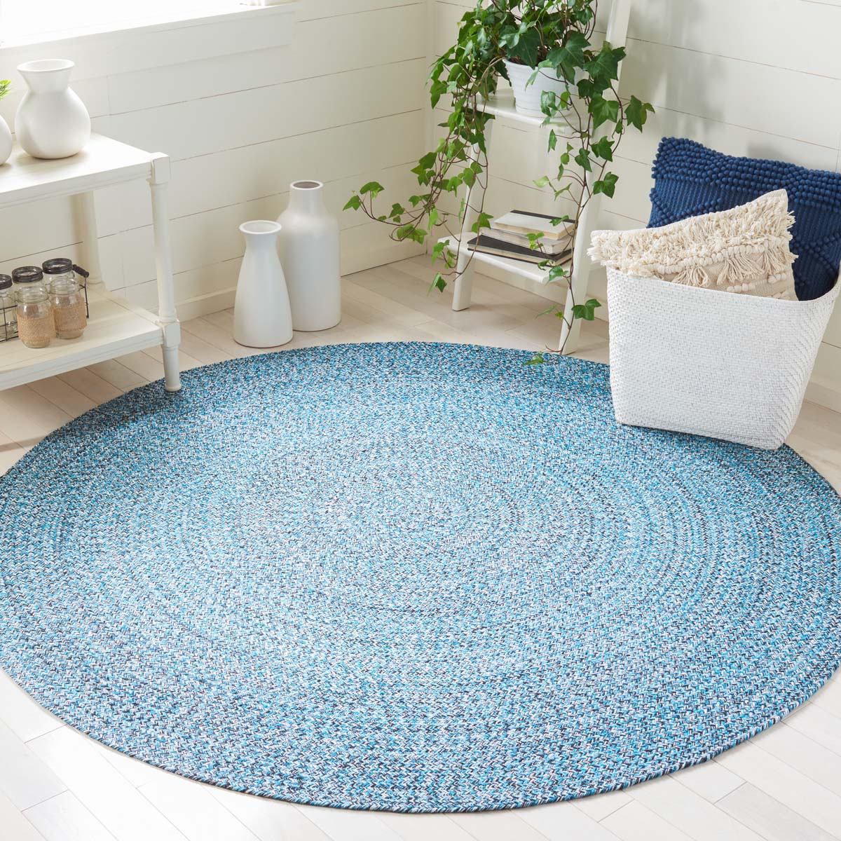 Safavieh Braided 351 Rug, BRD351 - Blue / Black