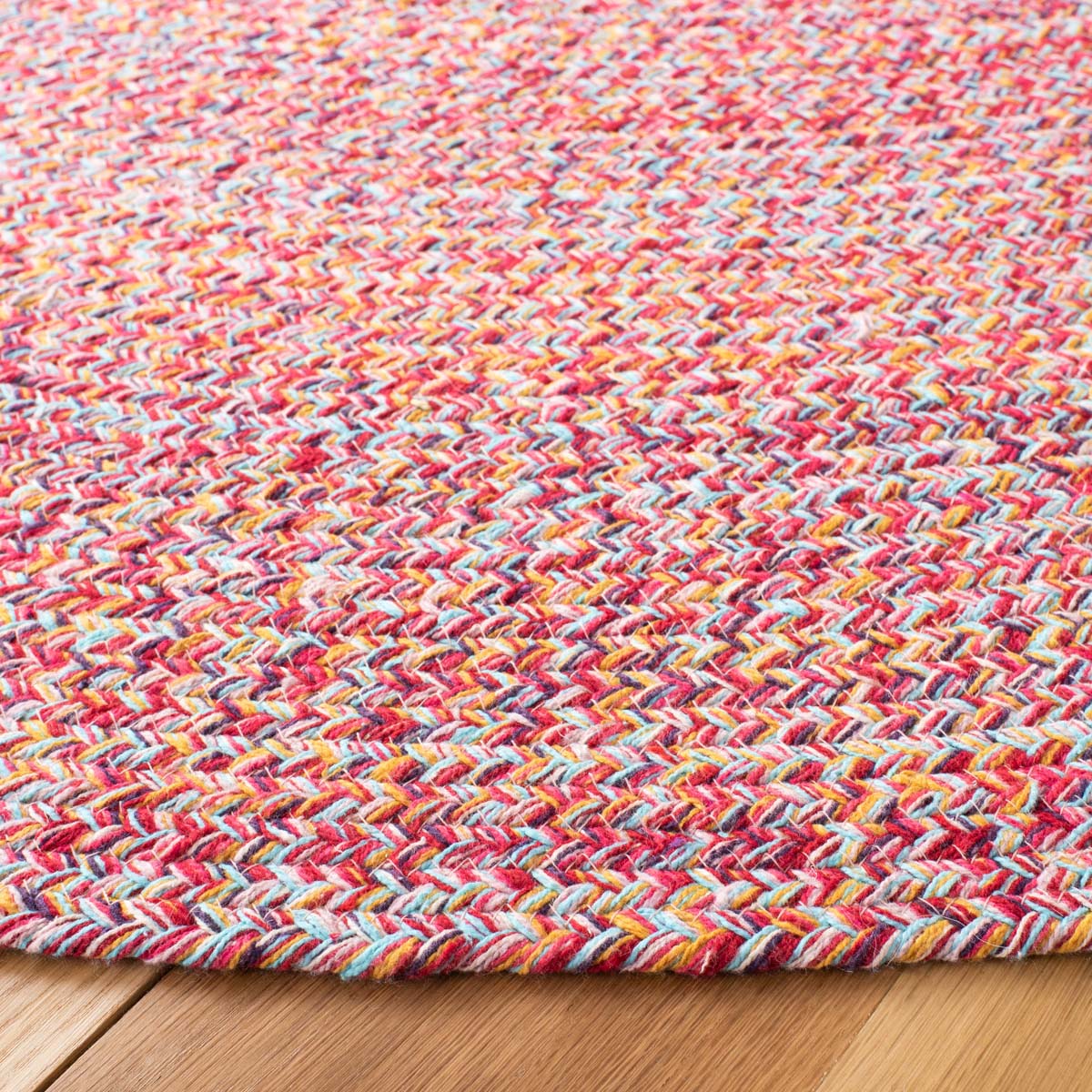 Safavieh Braided 351 Rug, BRD351 - Pink / Yellow