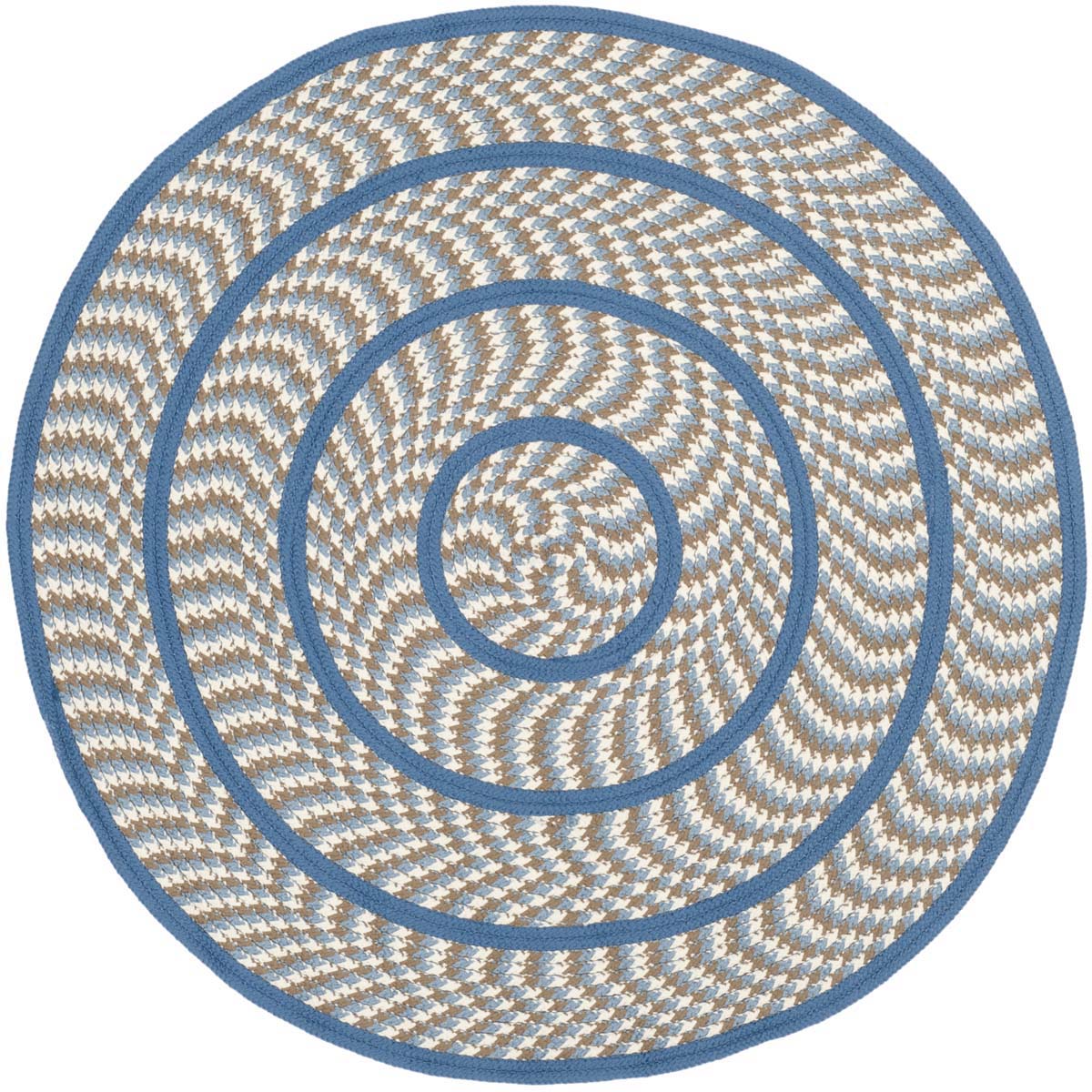 Safavieh Braided 401 Rug, BRD401 - Ivory / Blue