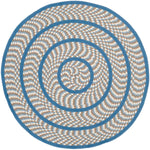 Safavieh Braided 401 Rug, BRD401 - Ivory / Blue