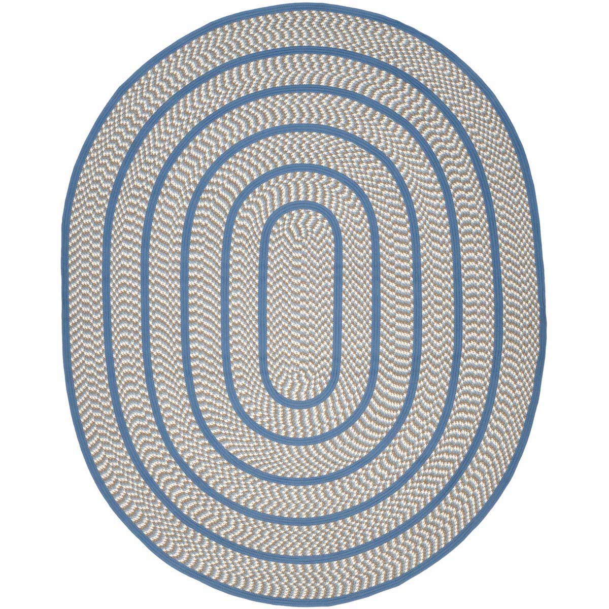 Safavieh Braided 401 Rug, BRD401 - Ivory / Blue