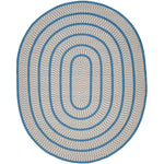 Safavieh Braided 401 Rug, BRD401 - Ivory / Blue