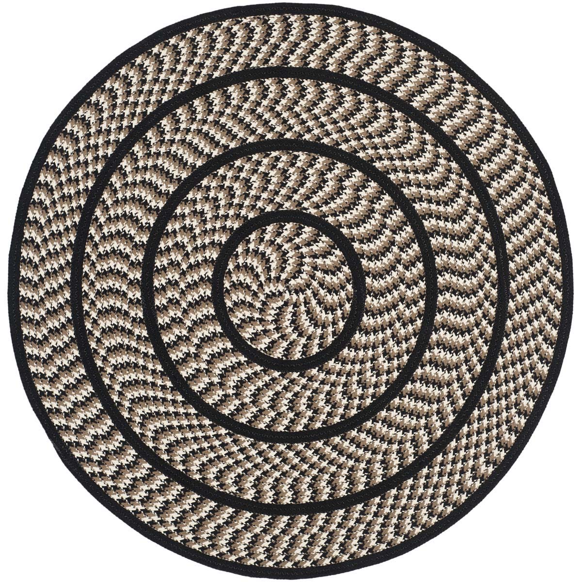 Safavieh Braided 401 Rug, BRD401 - Ivory / Black