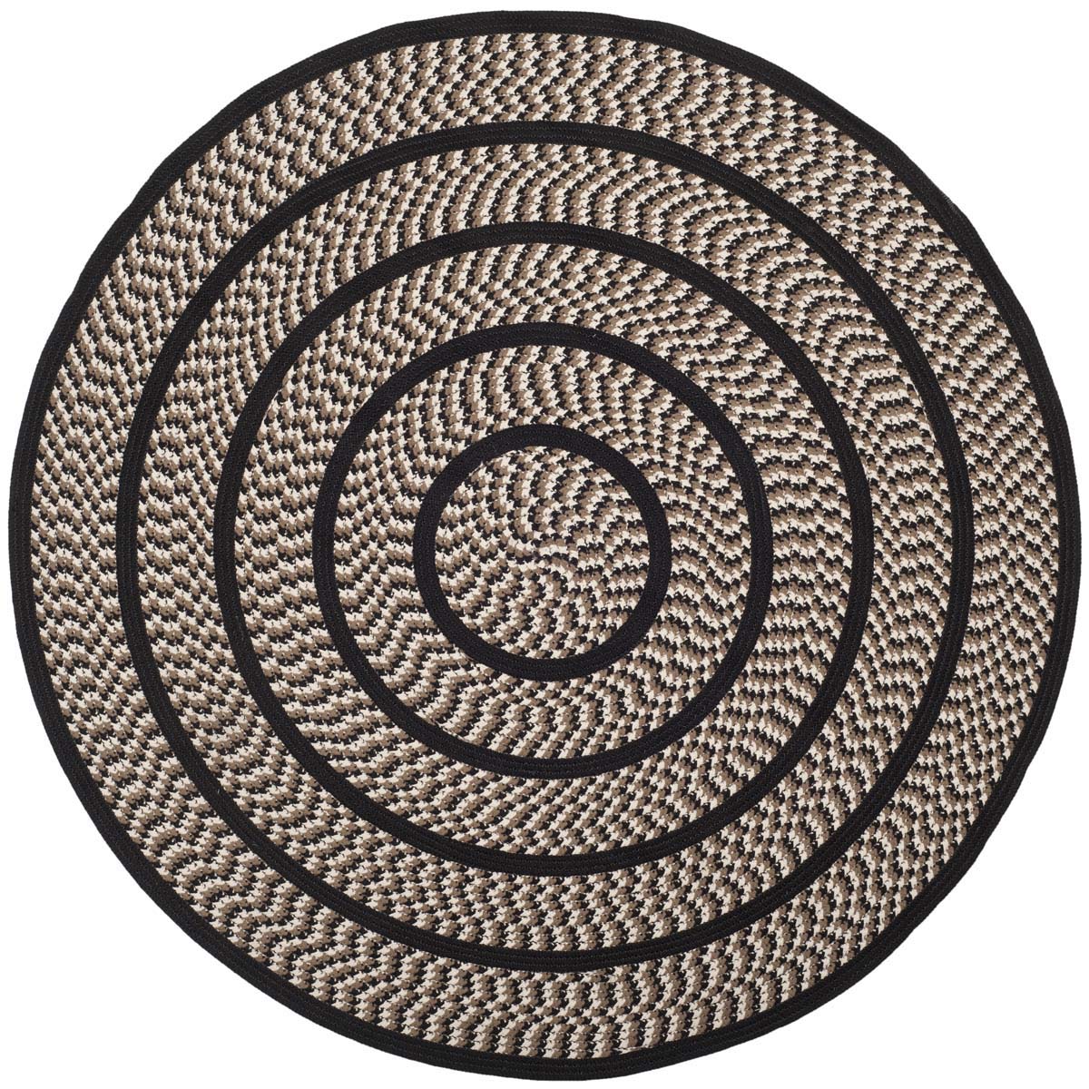 Safavieh Braided 401 Rug, BRD401 - Ivory / Black