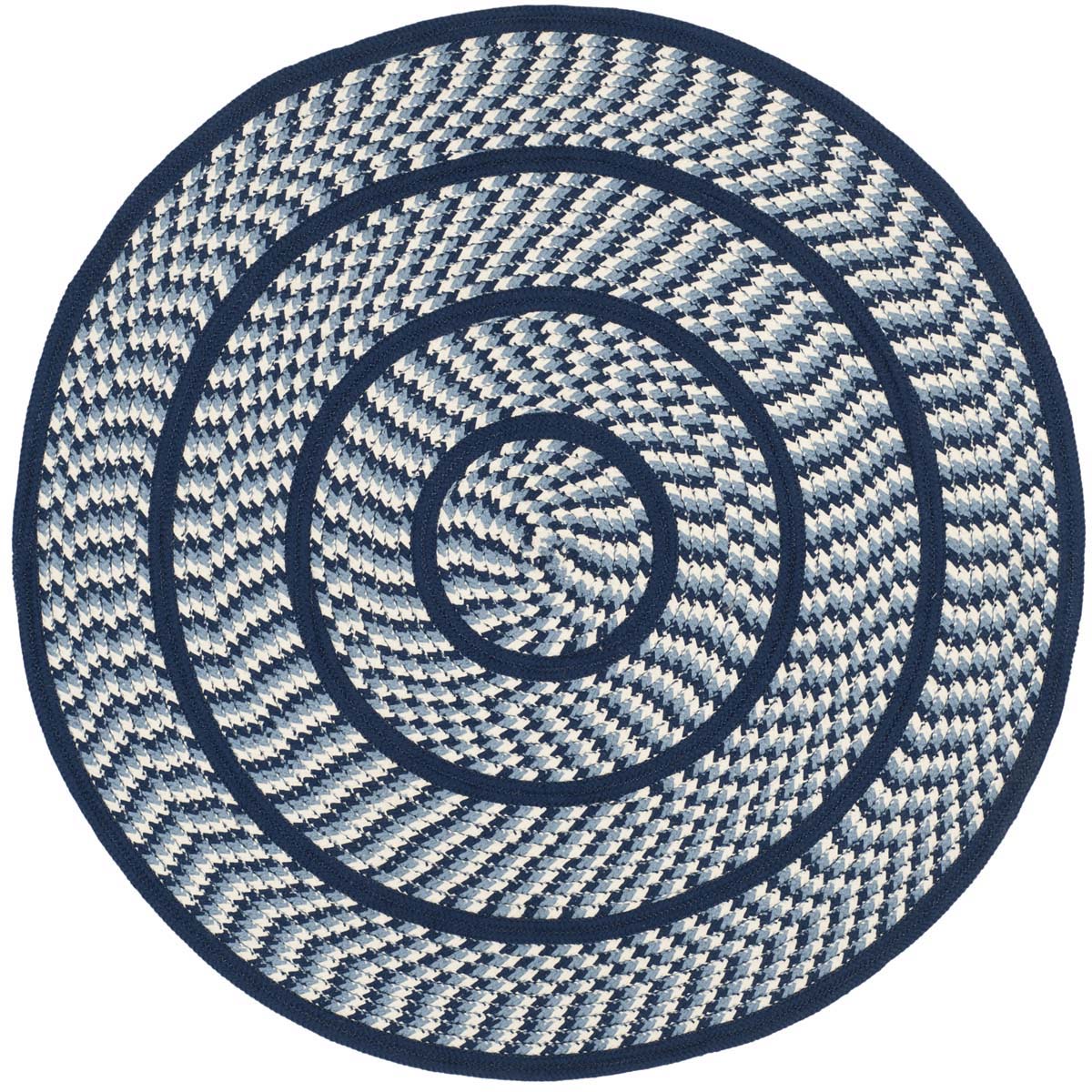 Safavieh Braided 401 Rug, BRD401 - Ivory / Navy