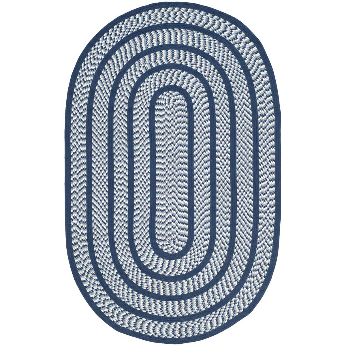 Safavieh Braided 401 Rug, BRD401 - Ivory / Navy