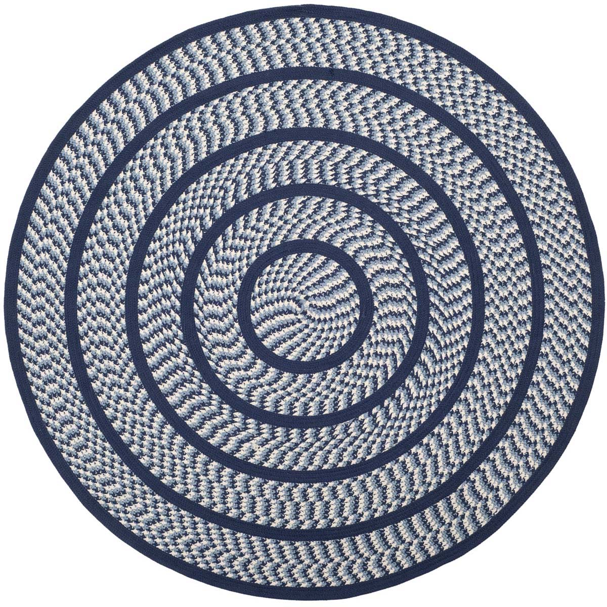 Safavieh Braided 401 Rug, BRD401 - Ivory / Navy