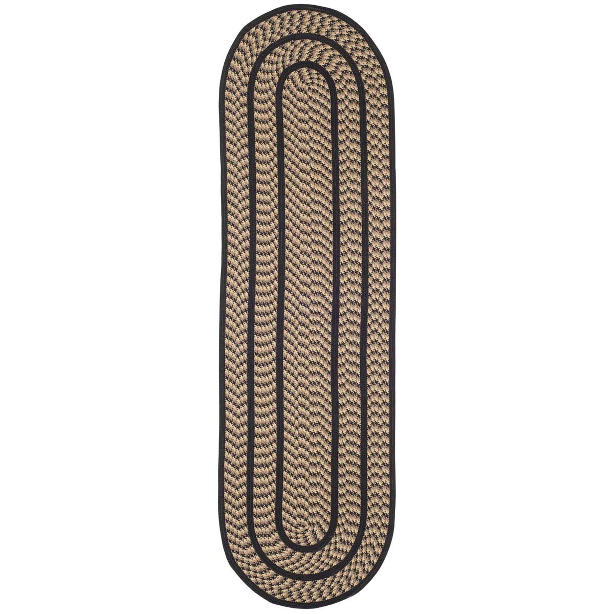 Safavieh Braided 401 Rug, BRD401 - Beige / Black