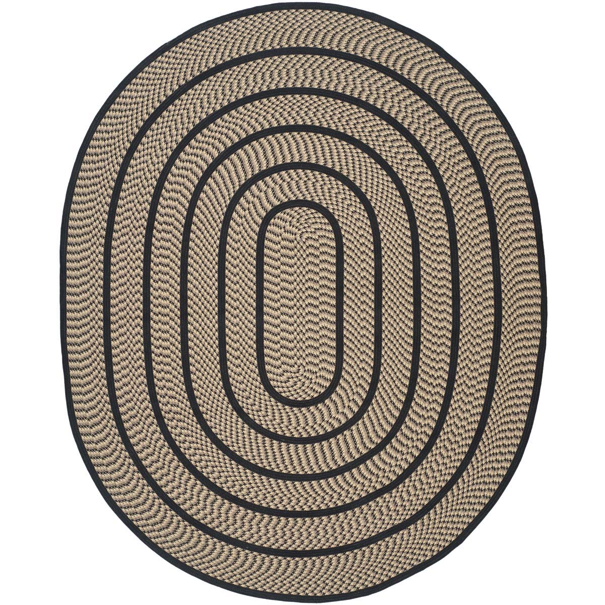 Safavieh Braided 401 Rug, BRD401 - Beige / Black