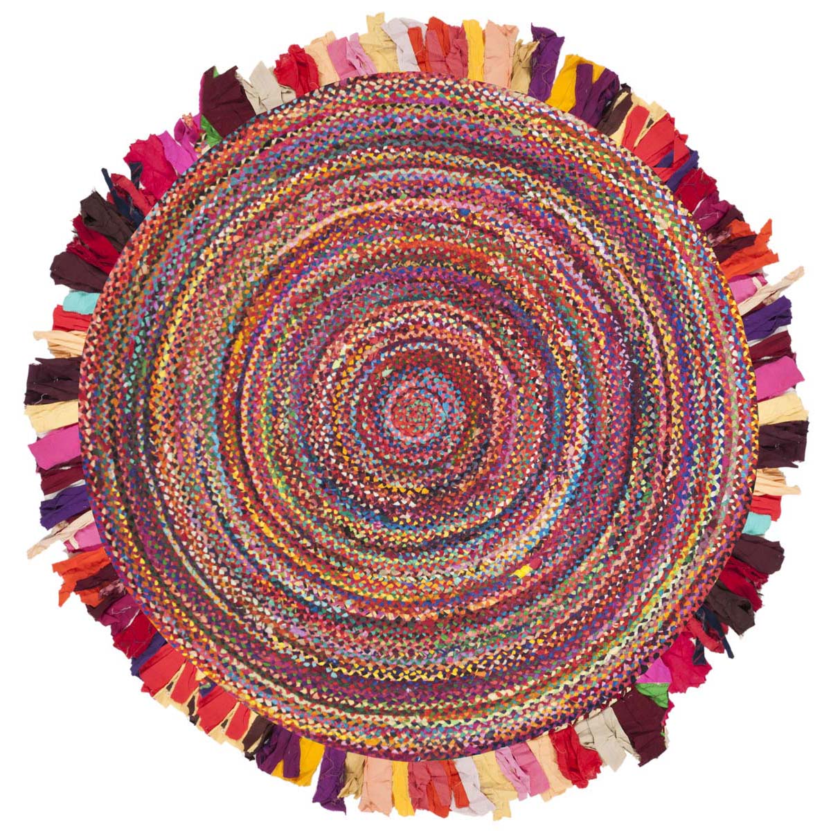 Safavieh Braided 451 Rug, BRD451 - Red / Multi