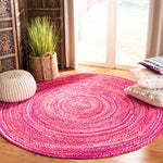 Safavieh Braided 452 Rug, BRD452 - Pink / Fuchsia
