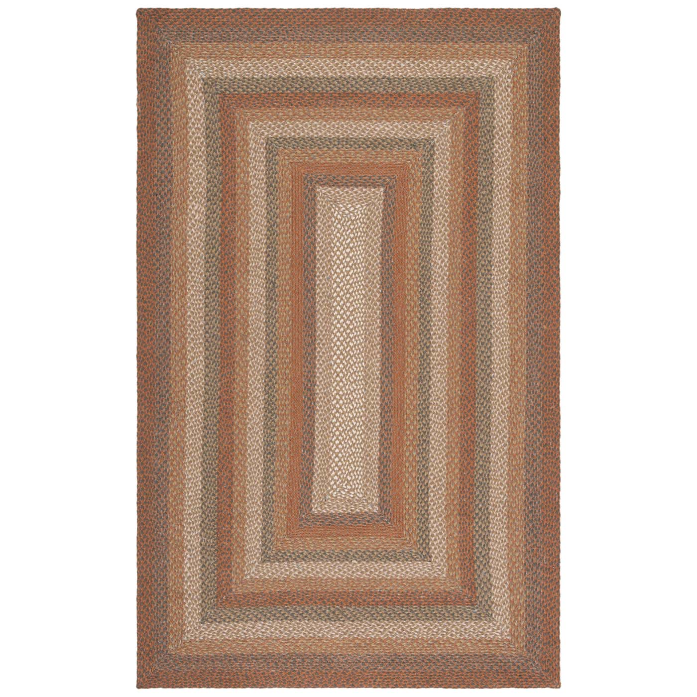 Safavieh Braided 652 Rug, BRD652 - Ivory / Green
