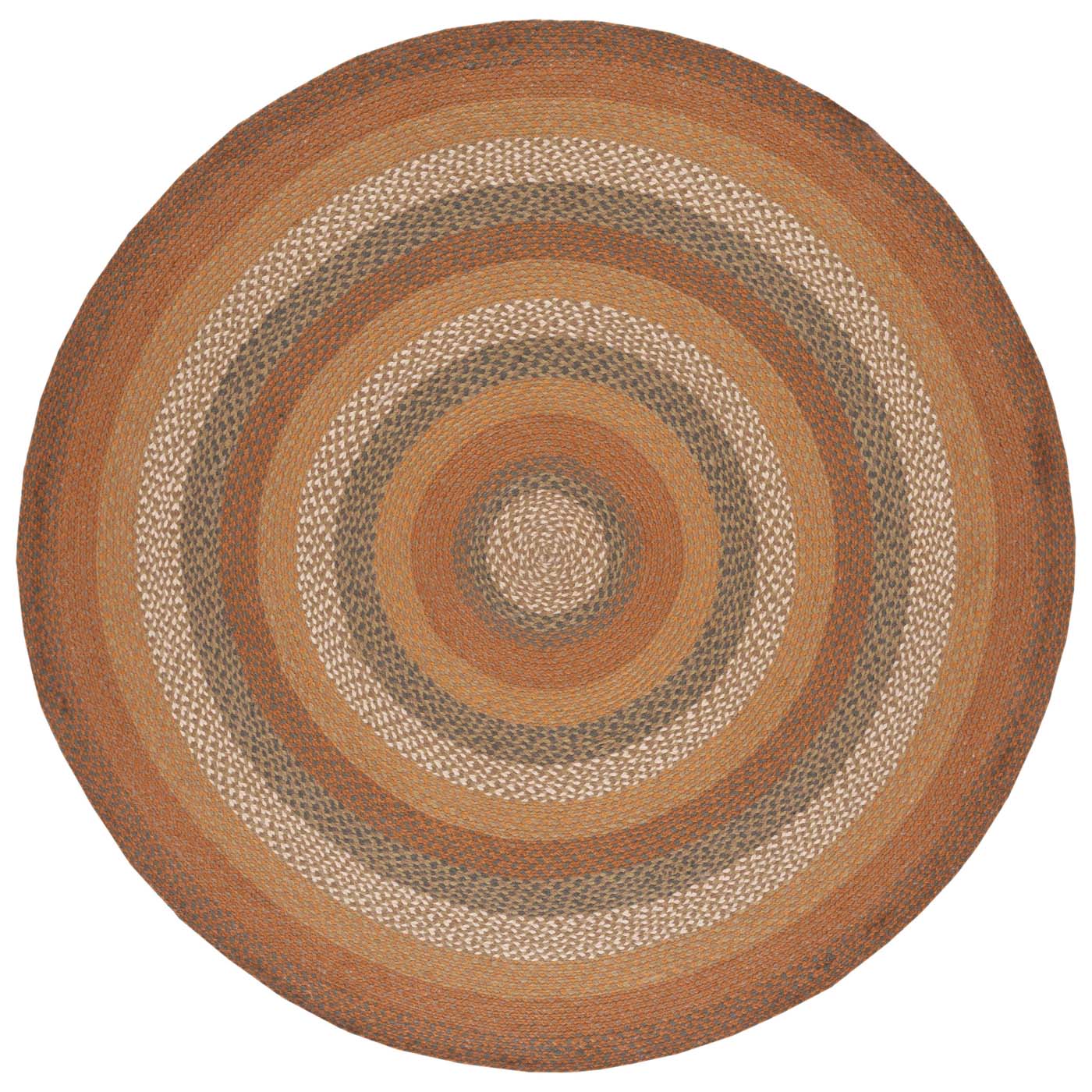 Safavieh Braided 652 Rug, BRD652 - Ivory / Green