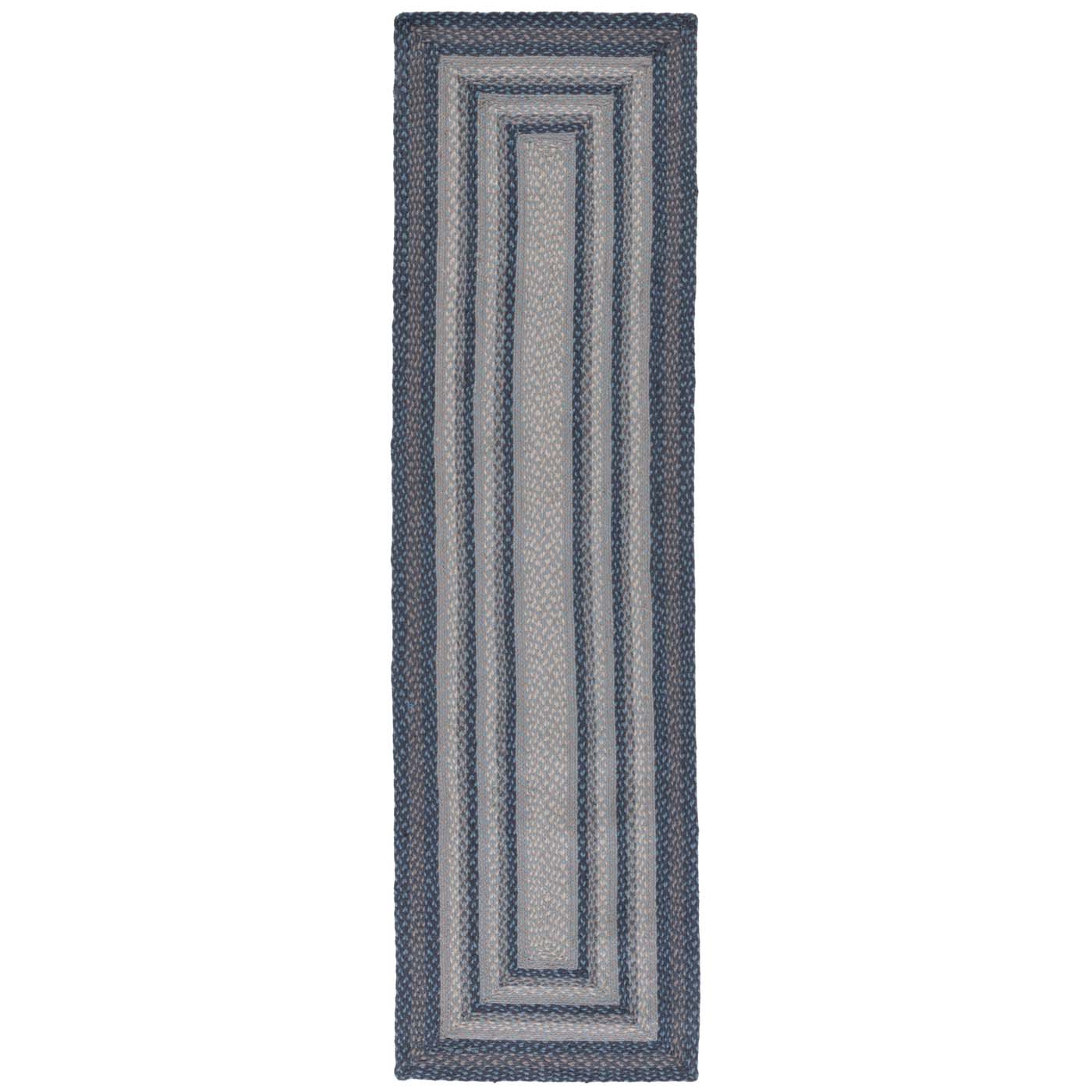Safavieh Braided 652 Rug, BRD652 - Grey / Blue