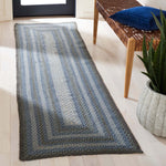 Safavieh Braided 652 Rug, BRD652 - Light Blue / Green
