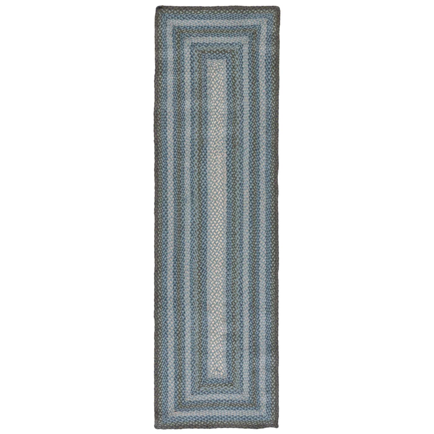 Safavieh Braided 652 Rug, BRD652 - Light Blue / Green