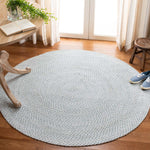 Safavieh Braided 801 Rug, BRD801 - Silver / Ivory