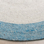 Safavieh Braided 902 Rug, BRD902 - Ivory / Blue