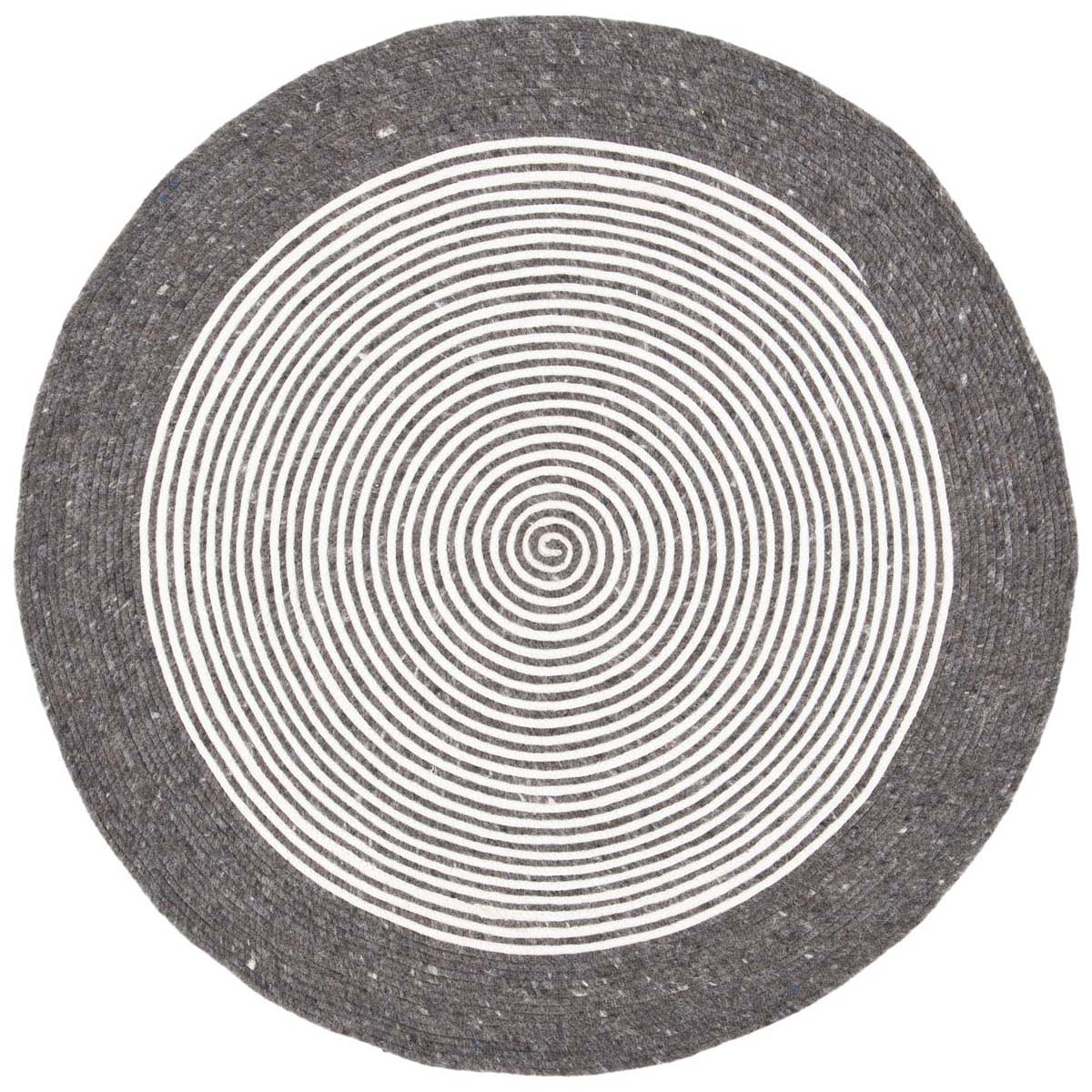 Safavieh Braided 904 Rug, BRD904 - Charcoal / Ivory