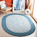 Safavieh Braided 904 Rug, BRD904 - Teal / Ivory