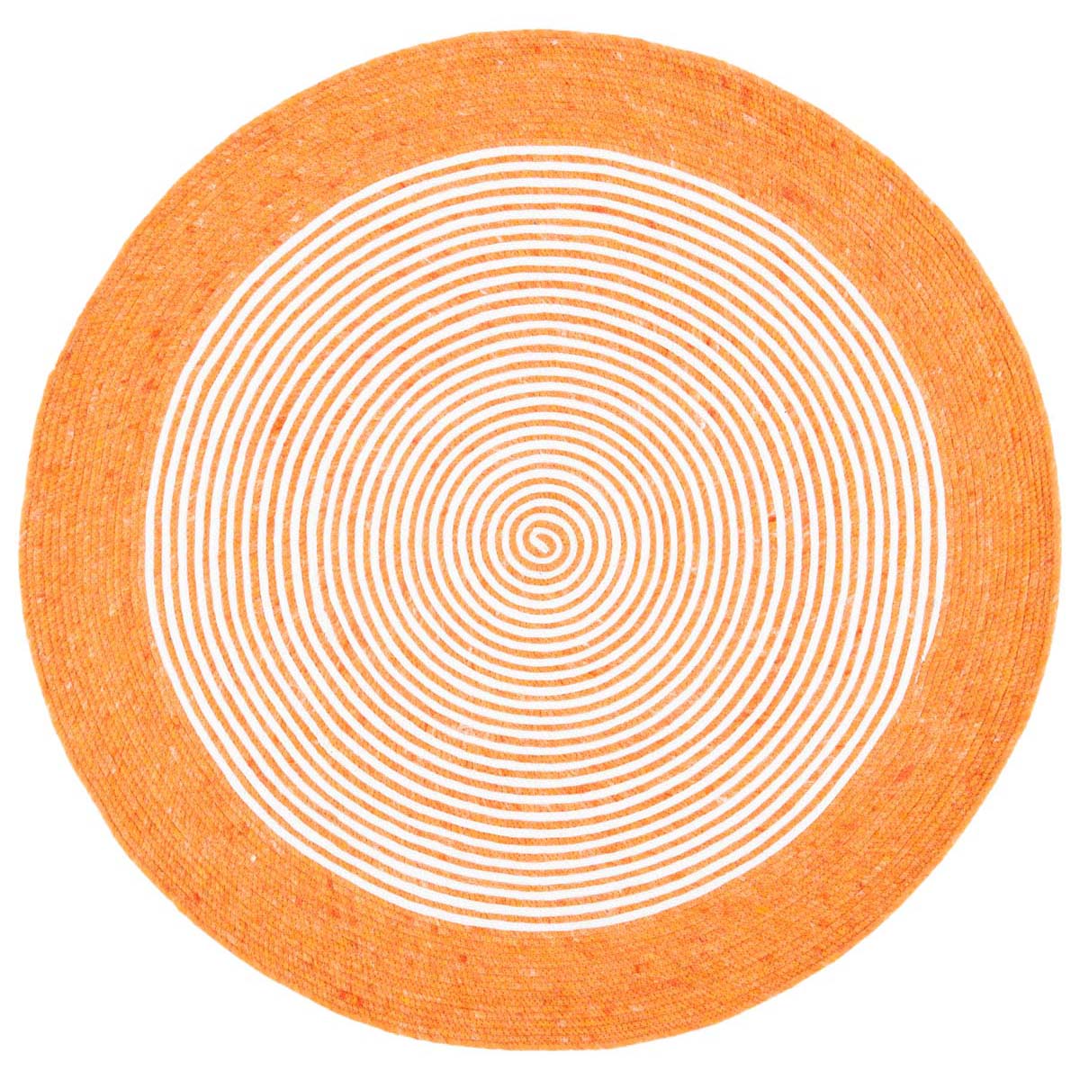 Safavieh Braided 904 Rug, BRD904 - Orange / Ivory