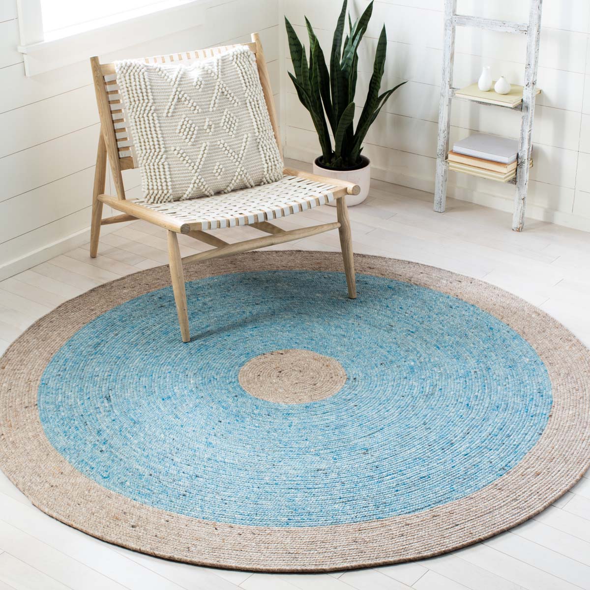 Safavieh Braided 908 Rug, BRD908 - Blue / Beige