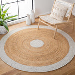 Safavieh Braided 910 Rug, BRD910 - Light Grey / Natural