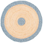 Safavieh Braided 910 Rug, BRD910 - Light Blue / Gold