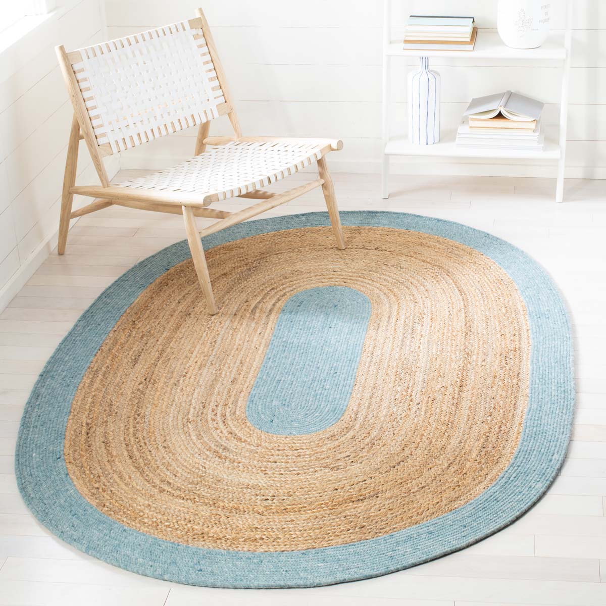Safavieh Braided 910 Rug, BRD910 - Blue / Natural
