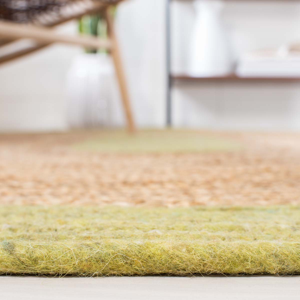 Safavieh Braided 910 Rug, BRD910 - Green / Natural