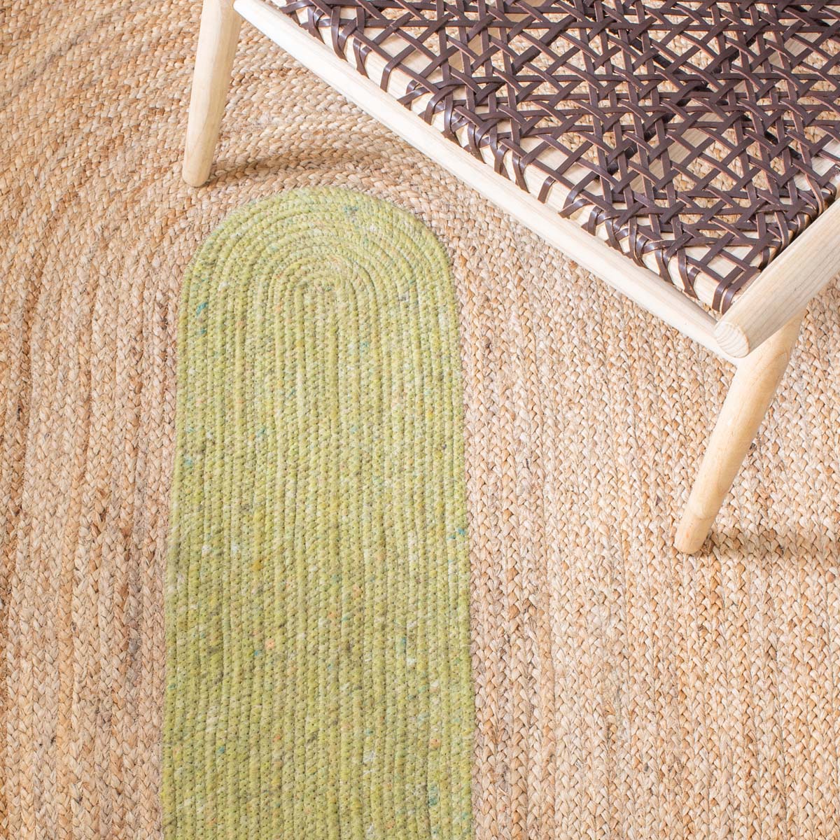 Safavieh Braided 910 Rug, BRD910 - Green / Natural