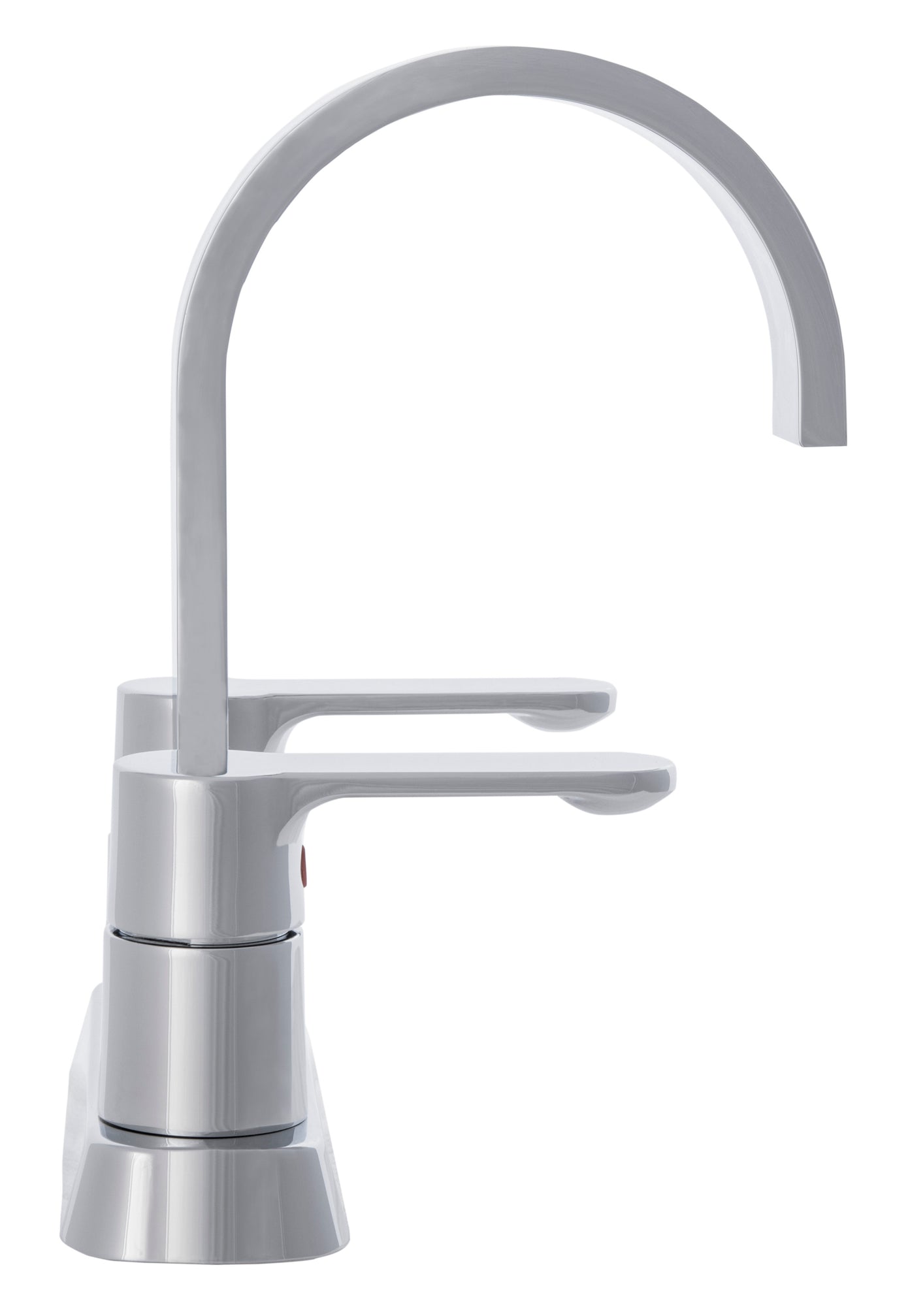 Solea Compose 4 Inch Centerset Dual Handle Stainless Steel 10.9X5.8X8.6 Bathroom Faucet - Chrome