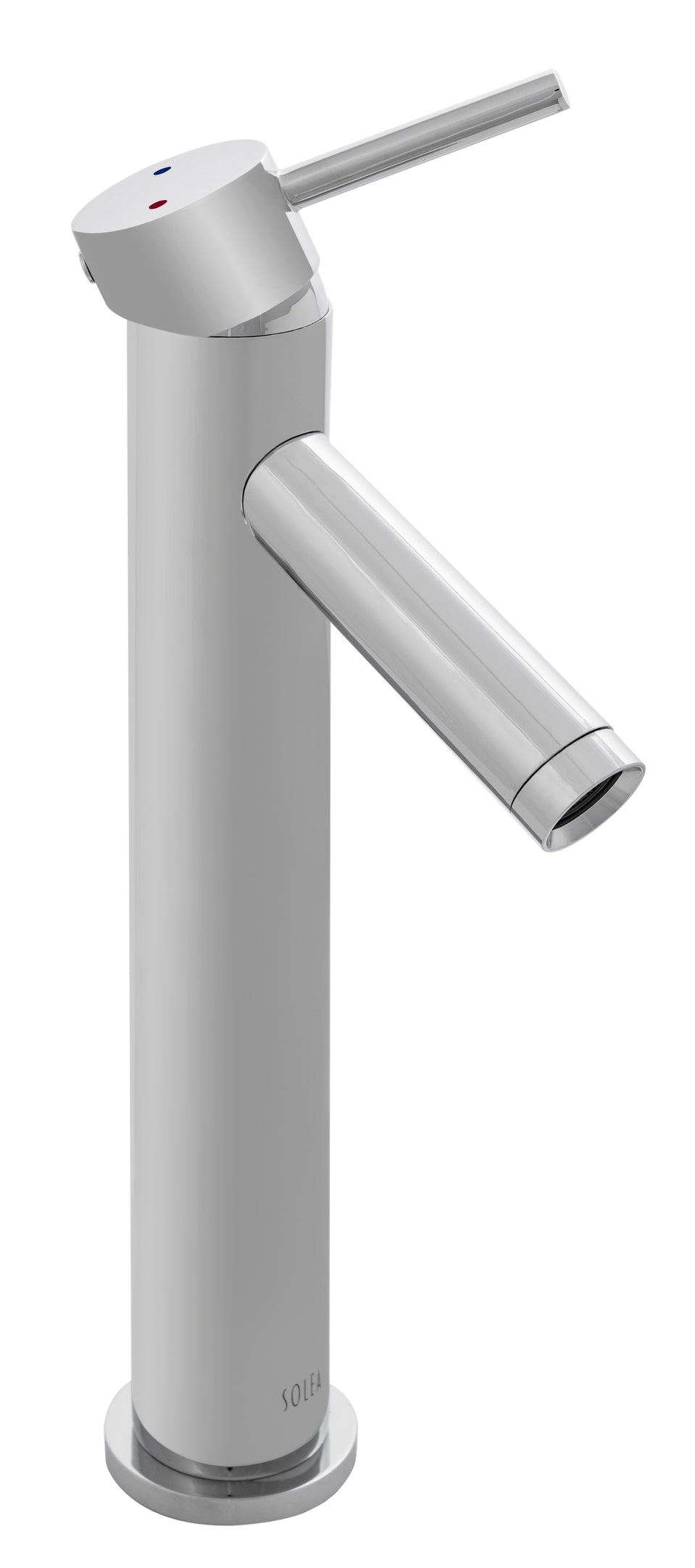 Solea Elation Single Handle 12 Inch Chrome 2.1X5.1X12.1 Bathroom Vessel Faucet - Chrome