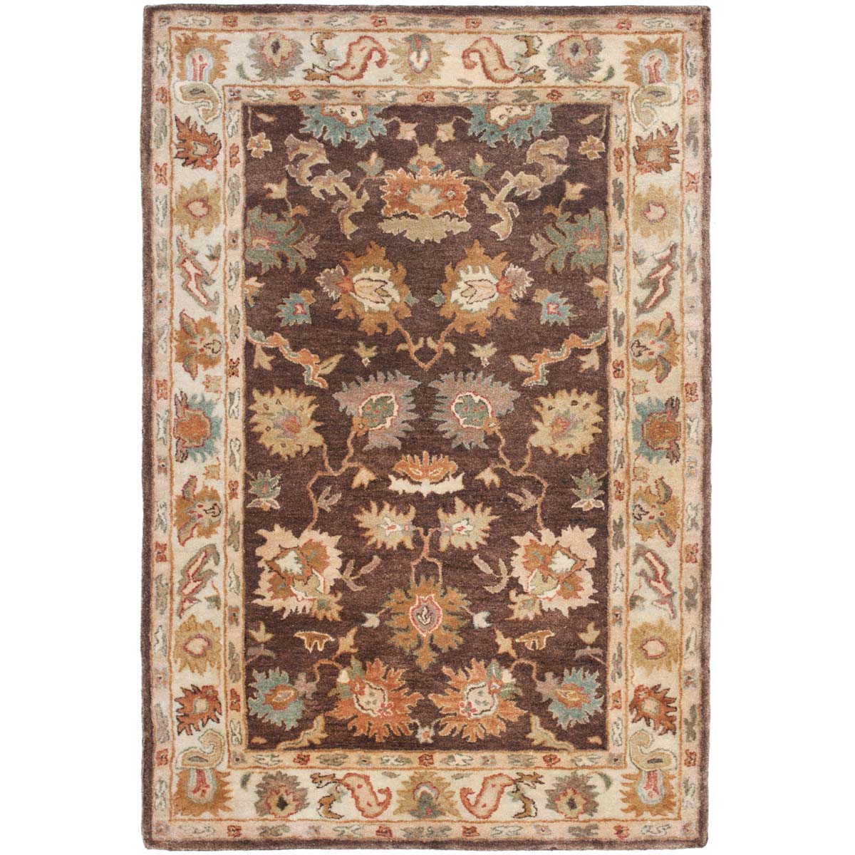 Safavieh Bergama 136 Rug, BRG136 - Brown / Ivory
