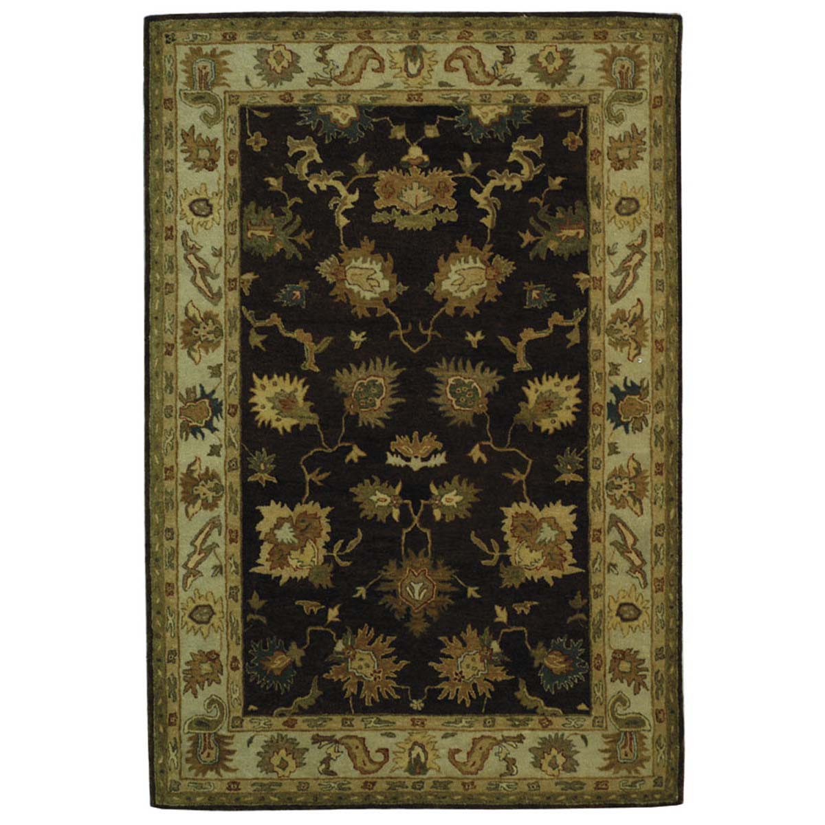 Safavieh Bergama 136 Rug, BRG136 - Brown / Ivory