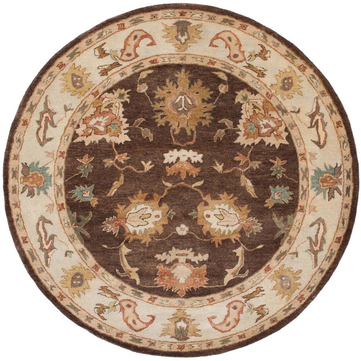 Safavieh Bergama 136 Rug, BRG136 - Brown / Ivory