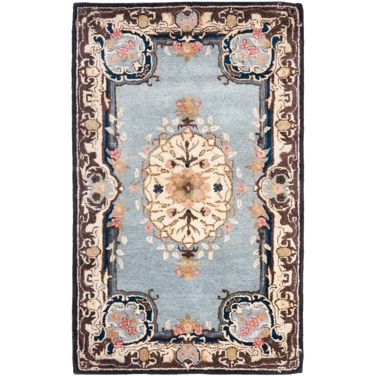 Safavieh Bergama 141 Rug, BRG141 - Light Blue / Ivory