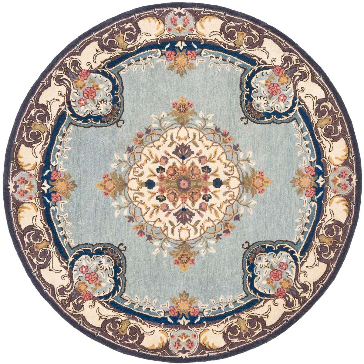 Safavieh Bergama 141 Rug, BRG141 - Light Blue / Ivory